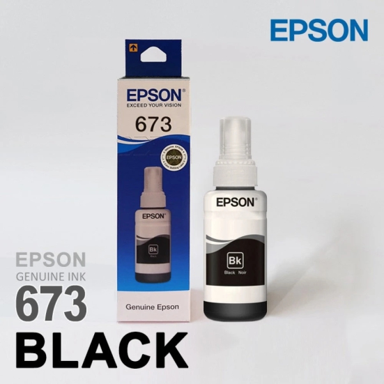 Epson T6731 / 673 Black Genuine Ink Bottle 70 ml-Black