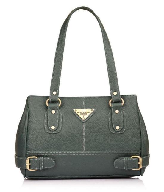 Fostelo - Green  PU Shoulder Bag - Green