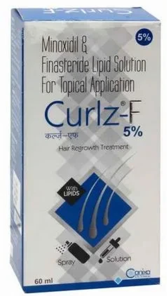 curlz F 5 topical solution (60ml) for hair loss and hair regrowth