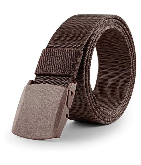 Edifier - Brown Nylon Mens Casual Belt ( Pack of 1 ) - None