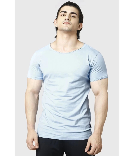 Fuaark Sky Blue Cotton Slim Fit Mens Sports T-Shirt ( Pack of 1 ) - None