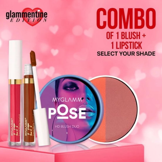 POSE HD Blush & Liquid Lipstick Set