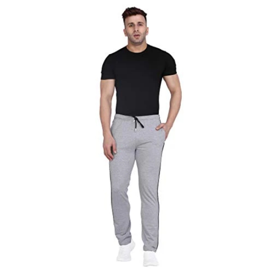 London Hills Mens Regular Fit Soft and Strong Trackpants | Solid Track Pants for Men | Striped Track Pants for Men (Pack of 1)