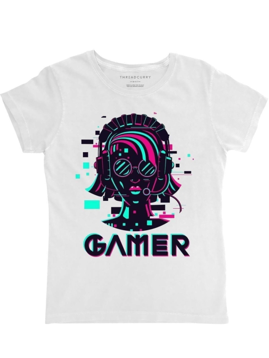 Gamer Girl Tshirt-10-11 Years / White