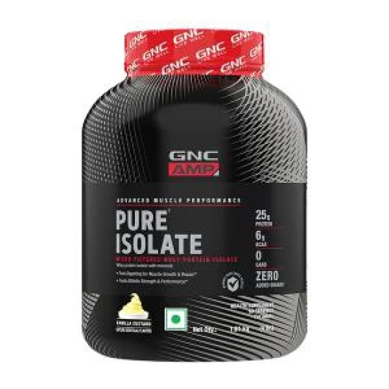 GNC AMP Pure Isolate Zero Carb Vanilla 4 Lbs