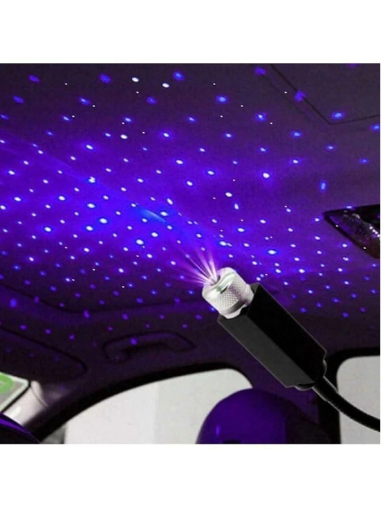 Auto Roof Star Projector Lights, USB Portable Adjustable Flexible Interior Car Night Lamp Decorations with Romantic Galaxy Atmosphere fit Car, Ceiling, Bedroom, Party and More