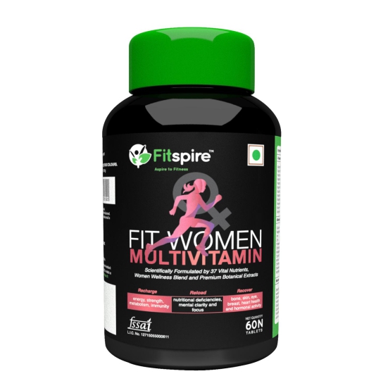 Fitspire Fit Women Multivitamin to Manage Immune System, Body Energy, & Mental Alertness, 60 Capsules