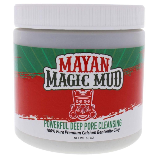 Mayan Magic Mud Powerful deep Pore Cleansing Clay for men & women - 16 oz Cleanser