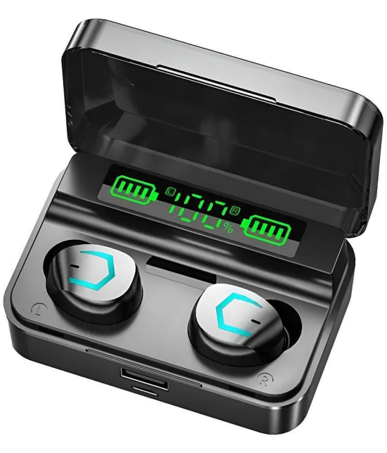 VEhop M36 Power Bluetooth True Wireless (TWS) In Ear 30 Hours Playback Powerfull bass,Low Latency IPX4(Splash & Sweat Proof) Black