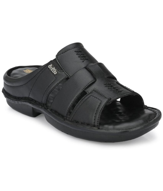 softio - Black Mens Sandals - None