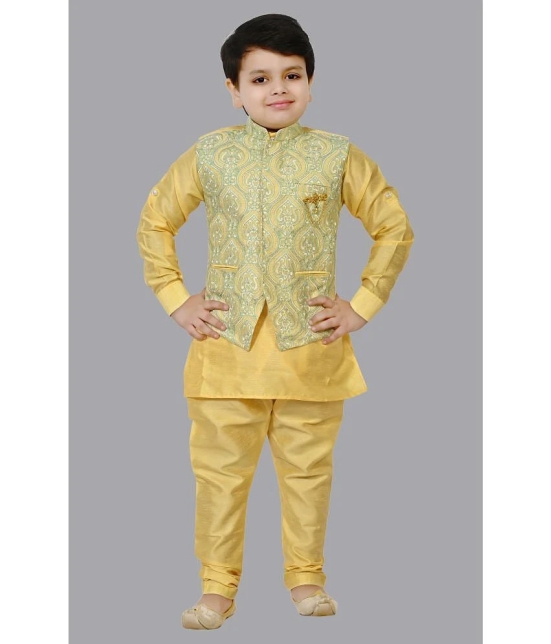 J D Creation - Kurta,Pajama & Waistcoat Set for Boys - None