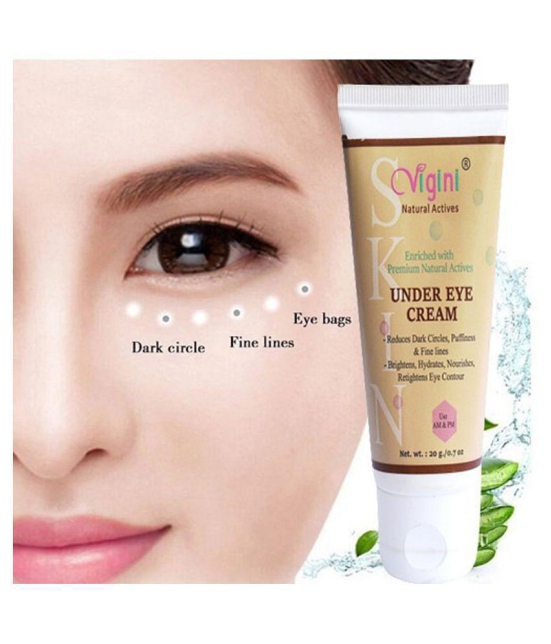 Vigini Under Eye Cream Wrinkles  Dark Circles Repair Lift Puffy Eyes  Day Night Cream 20 gms