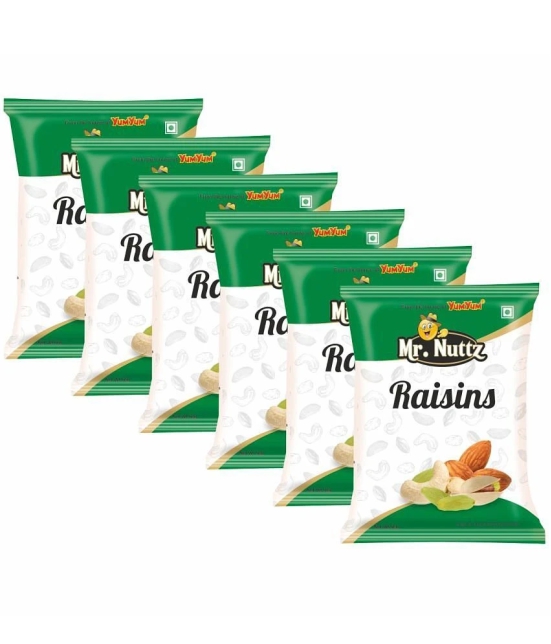 Mr.Nuttz Raisin (Kishmish) (Pack of 6x50g) 300 g Pack of 6