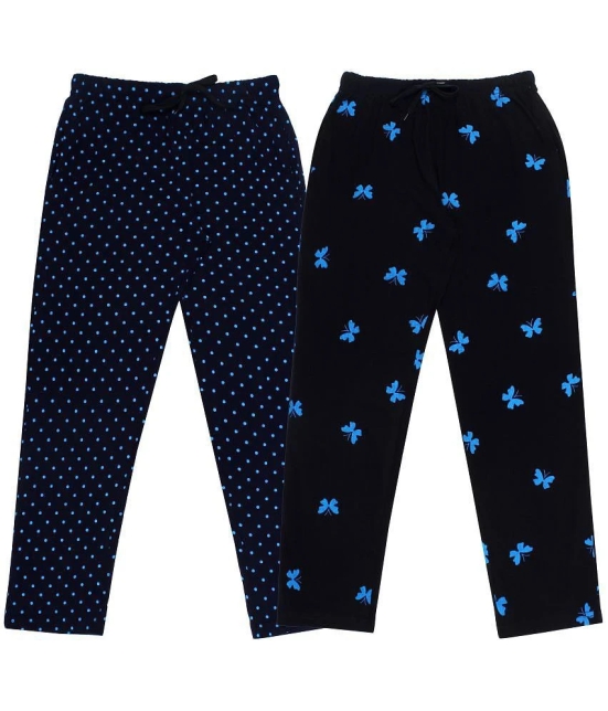 DIAZ Kids Cotton printed Trackpant/Trousers/Lower Combo pack of 2 - None