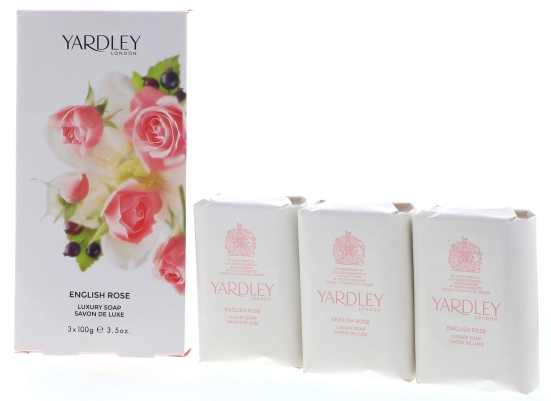 Yardley English Rose Luxury Soap, 100g (Pack of 6)