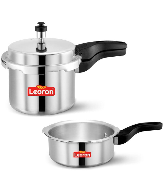 Srushti Gold is now Leoron 2L, 3 L Aluminium Pressure Cooker Combo Gas Stovetop Compatible