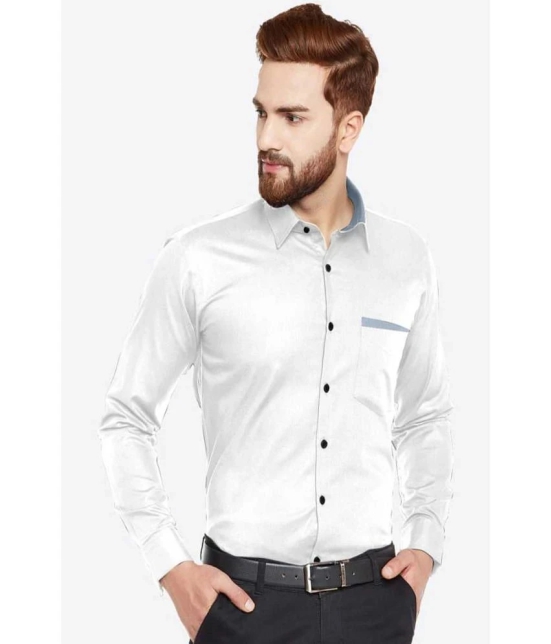 VERTUSY - White 100% Cotton Regular Fit Mens Casual Shirt ( Pack of 1 ) - None