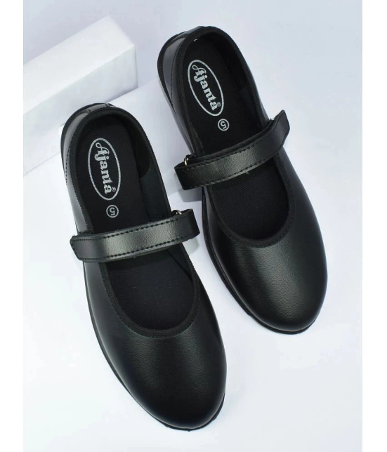 Ajanta - Black Girls School Shoes ( 1 Pair ) - None