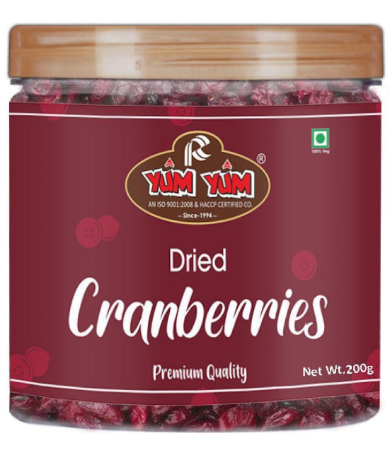 YUM YUM American Dried Whole Cranberries 200g