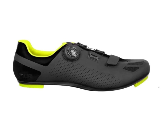 FLR F-11 Road Cycling Shoes (Black Neon Yellow)-EU 40