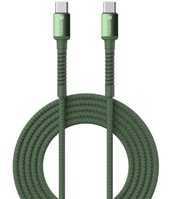 Portronics Green 5 A Type C Cable 1 Meter - Green