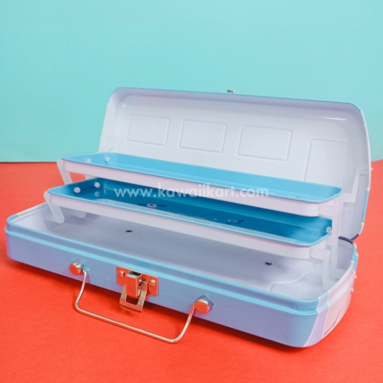 Cute Animal Pencil Box - Blue - Single Piece