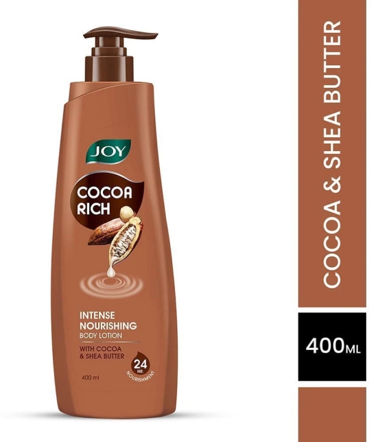 Joy Cocoa Rich Body Lotion for Intense Moisturization Of Dry Skin 400ml, (Pack of 1)