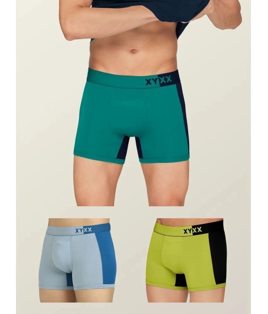 XYXX - Multicolor Modal Mens Trunks ( Pack OF 3 ) - None