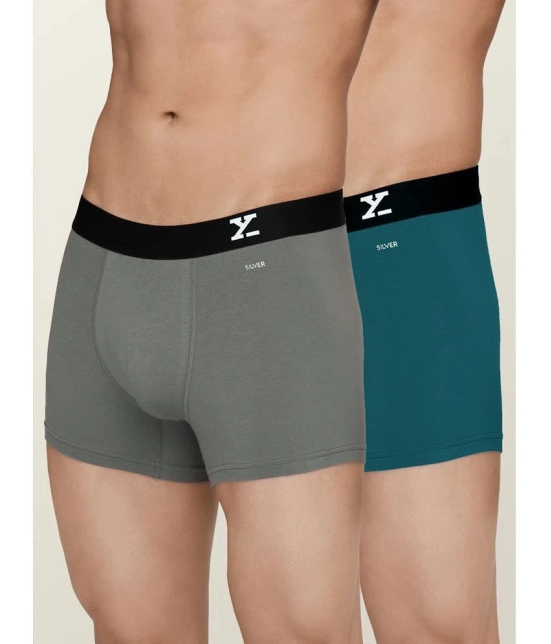 XYXX Pack of 2 Cotton Mens Trunks ( Multicolor ) - None