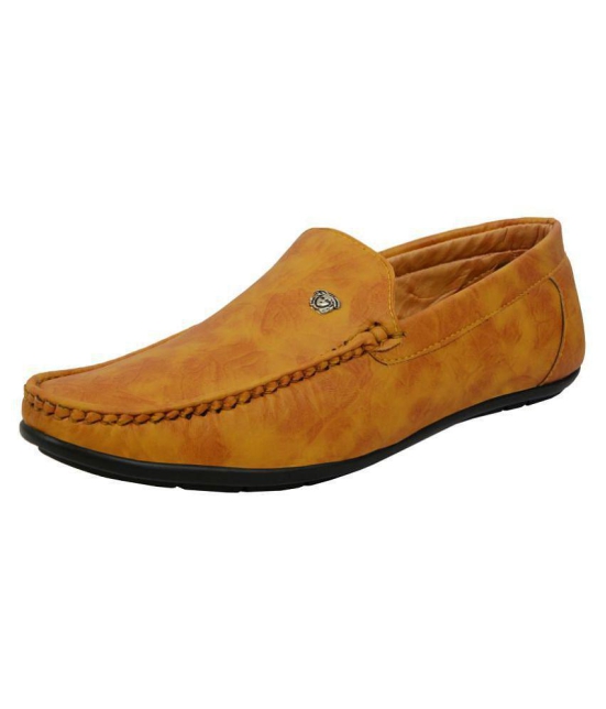 SHOES KINGDOM Tan Loafers - 8