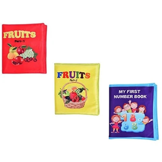 Skyculture Head Start Series My First number Book and Fruits part ! and Part -2 Combo [Foam Book] Sunita