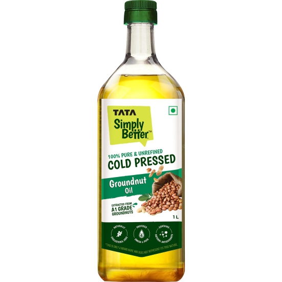 Tata Simply Better Coldpressed Groundnut Oil 1L