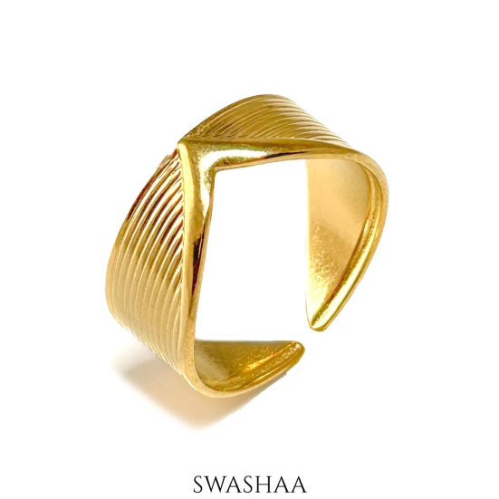 Terry 18K Gold Plated Ring-Gold