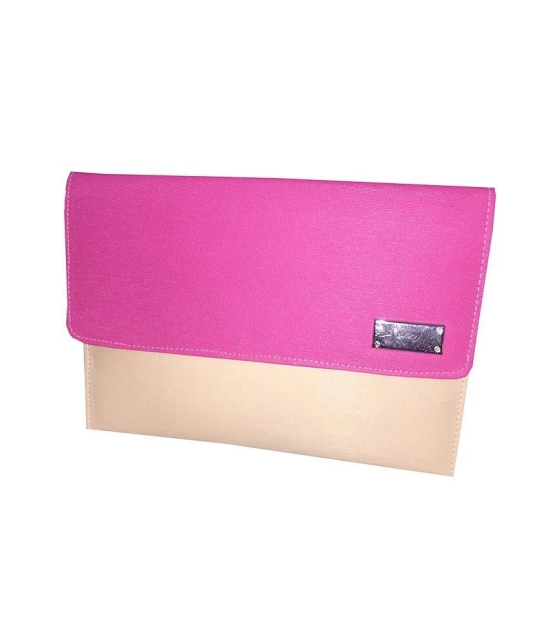 Apnav Pink-Cream Clutch with Sling