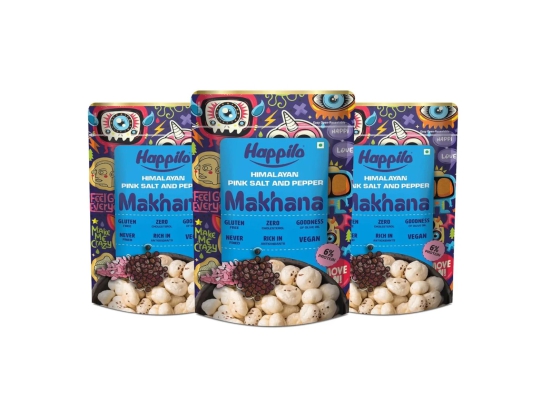 Happilo Premium Super Snack Makhana Himalayan Salt & Pepper 55g