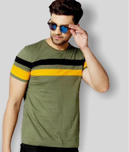 AUSK - Multicolor Cotton Regular Fit Mens T-Shirt ( Pack of 1 ) - None