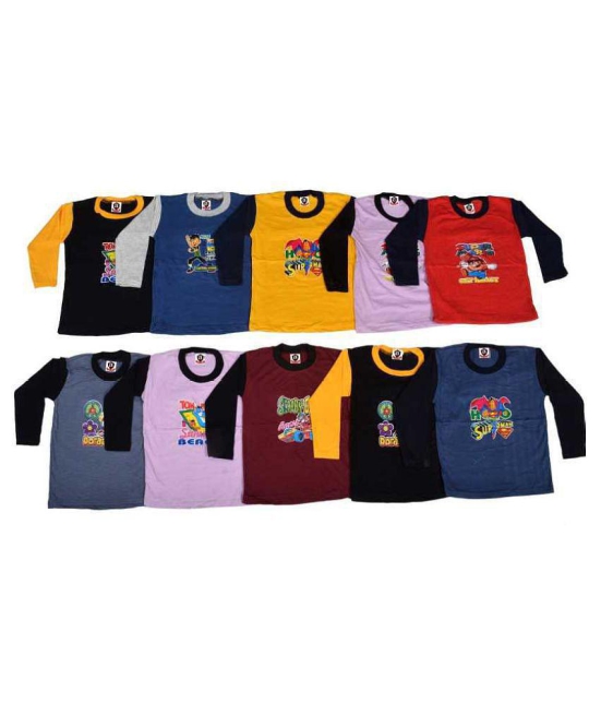 Baby boy cotton t-shirt (pack of 10) - None