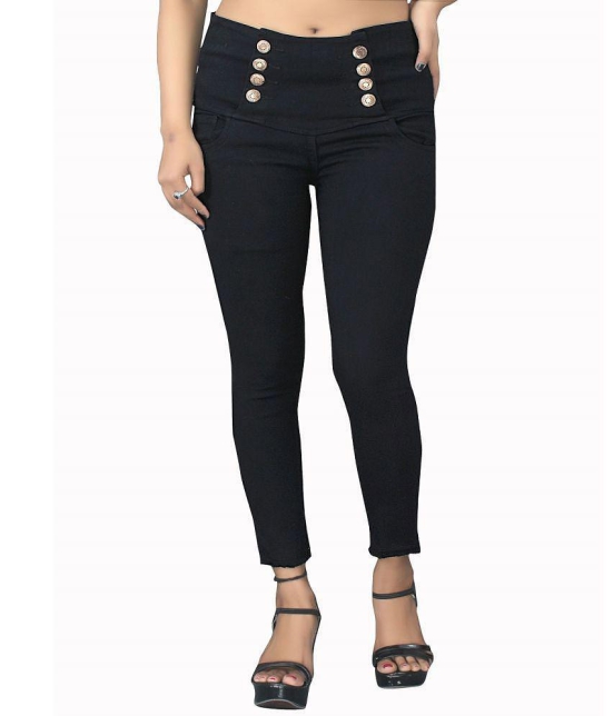 AngelFab - Black Denim Skinny Fit Women''s Jeans ( Pack of 1 ) - None