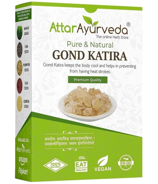 Attar Ayurveda Gond Katira Pure (Edible Gum) - (200 grams) | High Cooling Properties | Super Food |