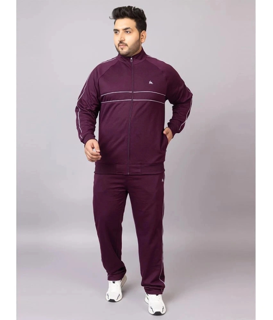 YHA Rough Red Fleece Regular Fit Mens Tracksuit ( Pack of 1 ) - None