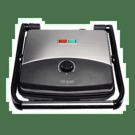 Croma 1500W 4 Slice 3-in-1 Sandwich Maker with Automatic Operation (Black)