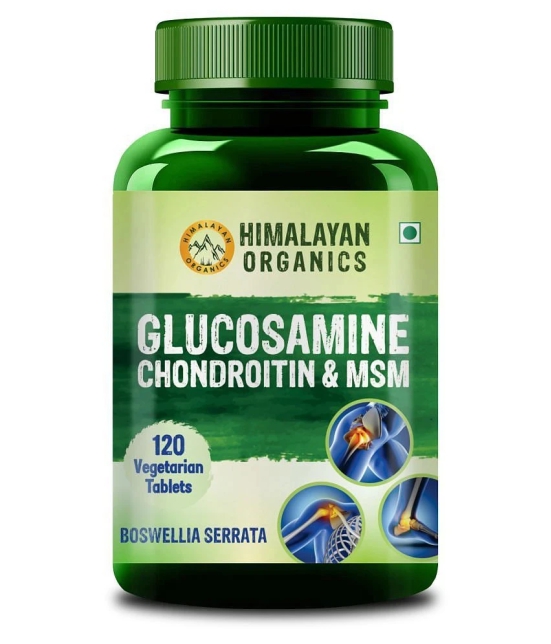 Himalayan Organics Glucosamine Chondroitin MSM with Boswellia For Joint & Cartilage Support 120 Tab