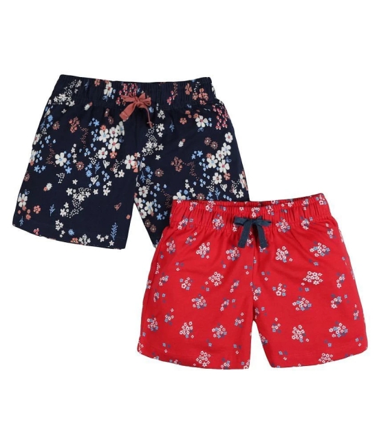 PLUM TREE - Multi Cotton Girls Bermudas ( Pack of 1 ) - None