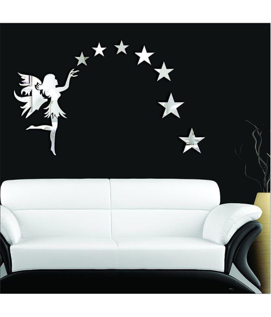 Asmi Collection Wall Sticker Moon & Stars ( 40 x 65 cms )