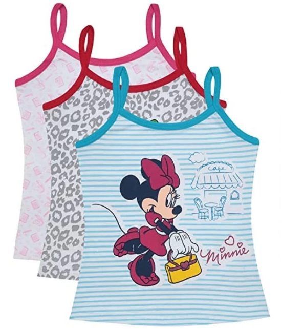 BODYCARE Minnie & Friends Girls Vest Pack Of 3-Assorted - None