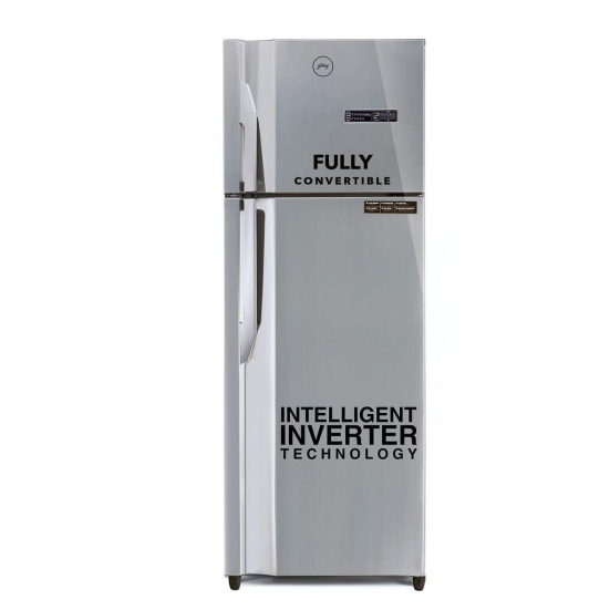 Godrej 308 L 2 Star Fully Convertible With Nano shield Technology Inverter Frost Free Double Door Refrigerator (RF EON 331B HCIT ST RH, Steel Rush)