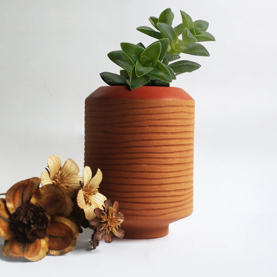 Handcrafted Terracotta Barrel (XL) Planter