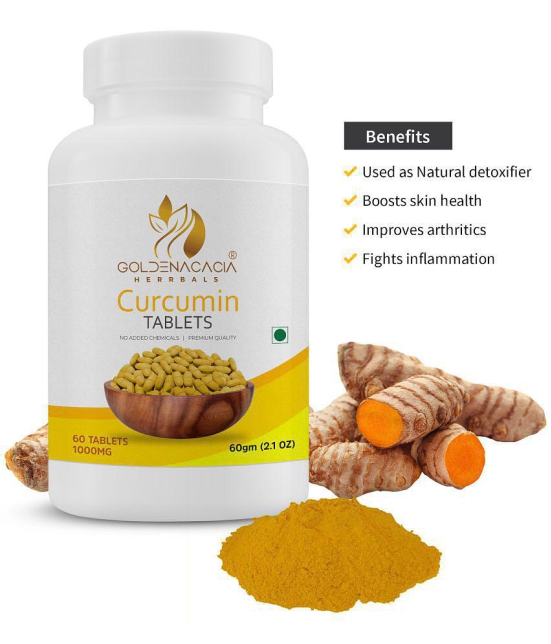 GOLDENACACIA HERRBALS Curcumin 1000mg 60 Tablets 1 no.s