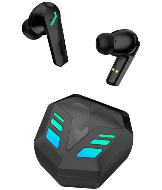 VERONIC BRAVE Bluetooth True Wireless (TWS) In Ear 30 Hours Playback Low Latency,Powerfull bass IPX4(Splash & Sweat Proof) Black