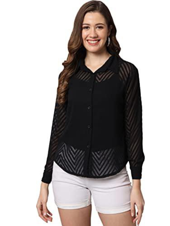 FUNDAY FASHION Women Regular Fit Solid Casual Shirt